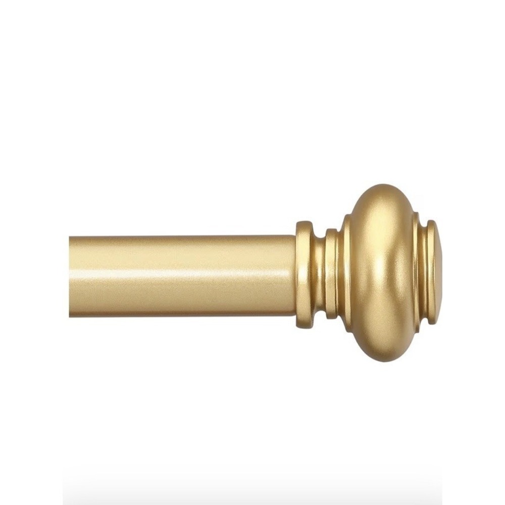 Simeon Curtain Rods 72cm-122cm 28in-48in Gold Diameter 1''
